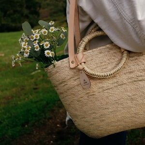 Mercado collection Natural Tote Canasta Basket Bag